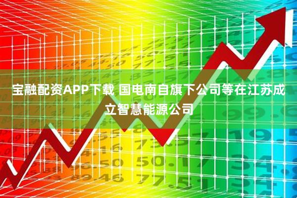 宝融配资APP下载 国电南自旗下公司等在江苏成立智慧能源公司