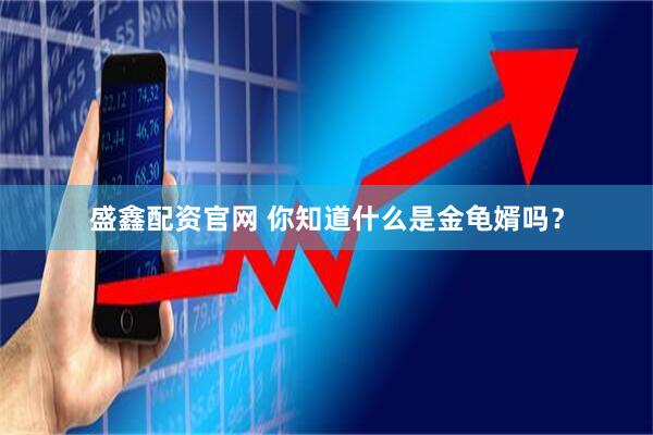 盛鑫配资官网 你知道什么是金龟婿吗？
